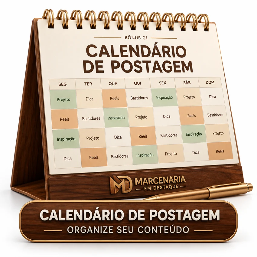 Mockup do bônus Calendário de postagem