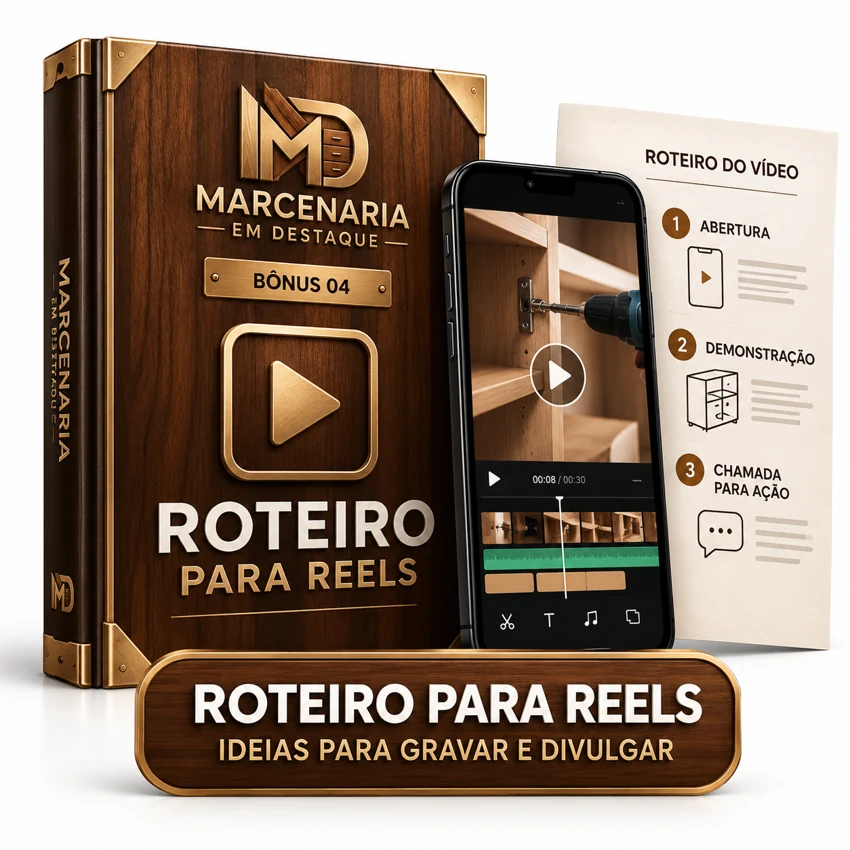 Mockup do bônus Roteiro para reels